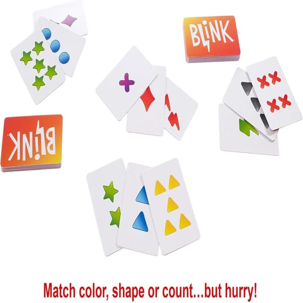 Blink Kortspel - Världens snabbaste spel, resevänligt, perfekt för barn från 7 år och uppåt