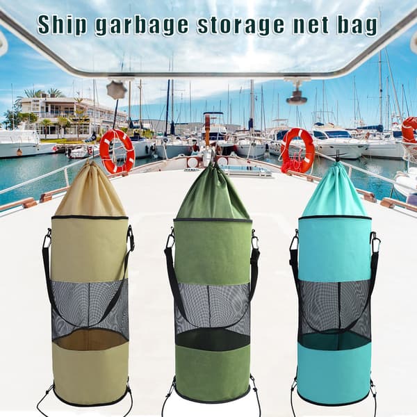Bådsko-opbevaringspose Bærbar mesh med snøre Åndbar opbevaringspose Black