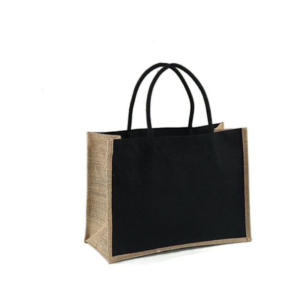Blank Sæk Tote Håndtaske SORT L L Sort Black L-L