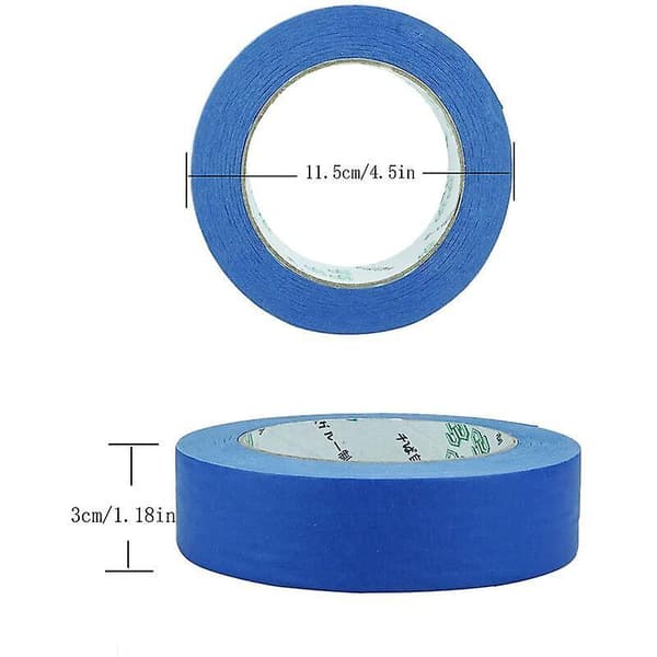 Maalarinteippi, Premium Multi-Surface Maalarinteippi, Sininen, Kodinsisustus Maalausteippi – 30m x 2.5cm，1 kpl_tfrf