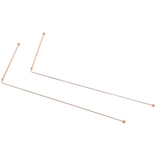 Copper Dowsing Rods - 99.9% Pure Copper 2PCS Dowsing Rods Energy Water Detector