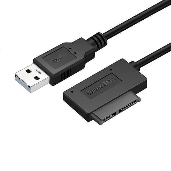 35CM USB-adapter PC 6P+7P CD DVD Rom SATA til USB 2.0 Konverter Slimline Sata 13 Pin Drevkabel til