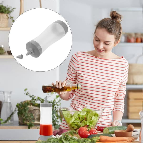 3 Pcs Squeeze Bottle, Sauce Dispenser, BBQ Accessories for Ketchup Mustard Jam