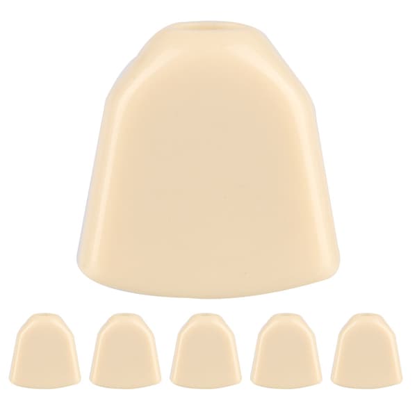 6 pcs/set Tuning Pegs Machine Heads Acrylic Buttons for Guitar (Beige)