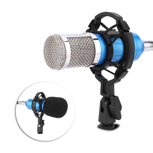 Studiokondensatormikrofon Lydopptaksmikrofon med støtdemper