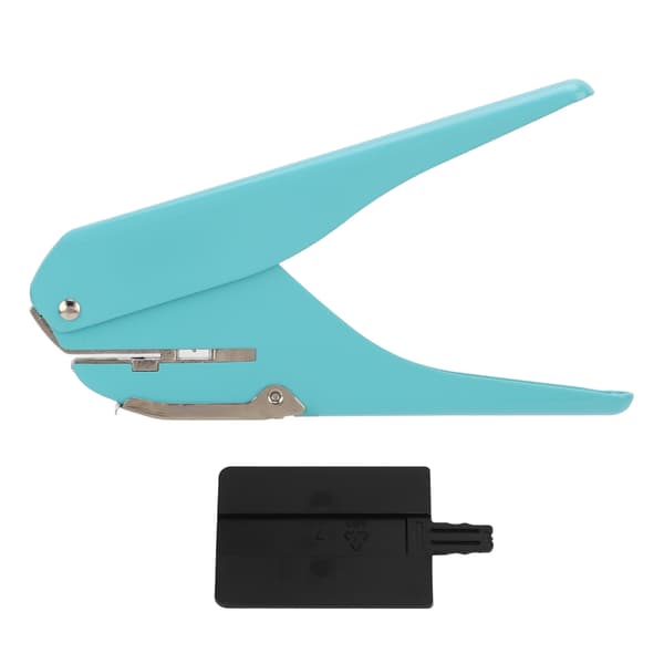 Single Hole Punch 10 Pages Practical Manual Shiitake Shape Hole Punch Simple with Positioning Ruler for Stationery