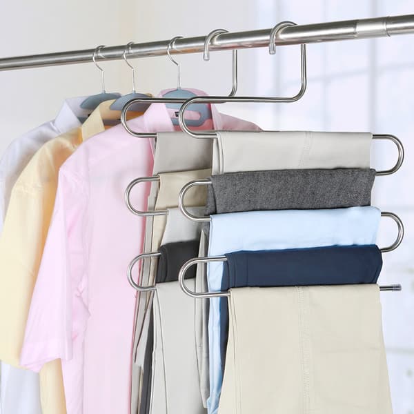 Buksehenger, S-formet buksehenger [rustfritt stål] med sklisikker overflate