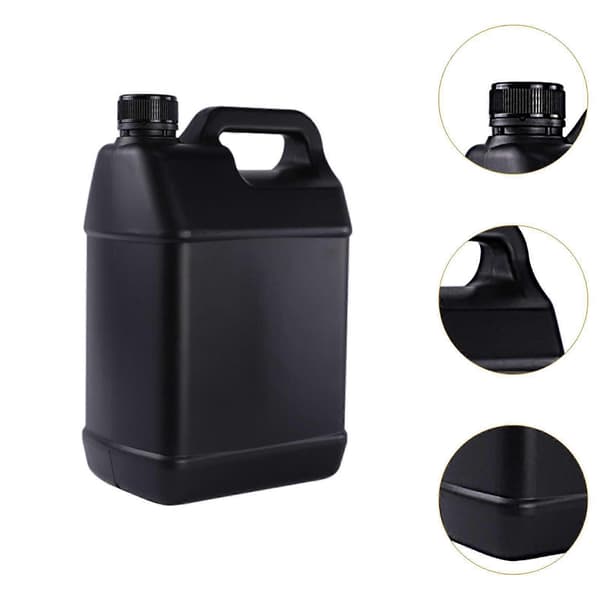 4L Flad Dunk Industriel Anvendelse Robust Kemikalieopbevaring Tønde PE Sort Beholder