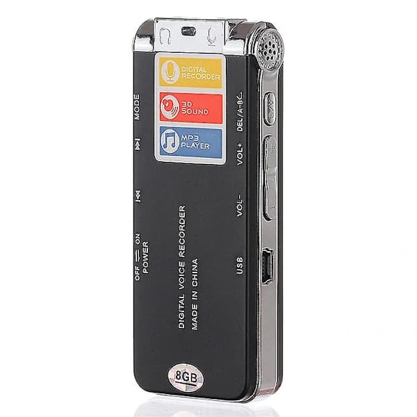 Dictaphone 8 GB for Work Lectures, Ghost Hunts, and Meeting Notes
