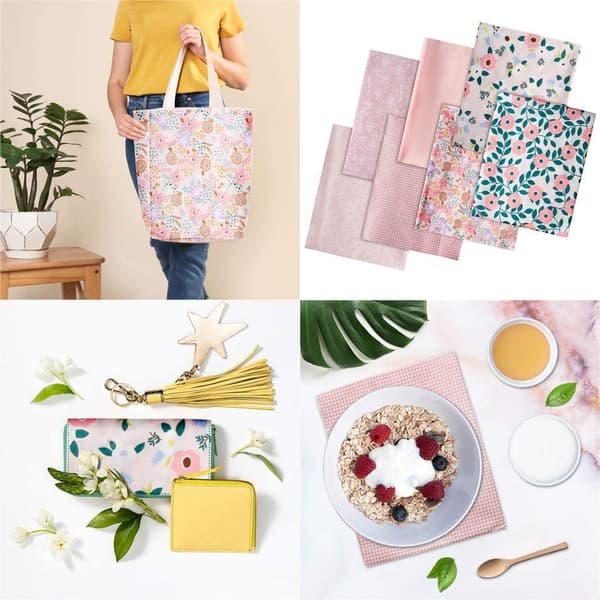 Bomuldsstof Patchwork, 7 stk 50 x 40 cm Sy Patchwork