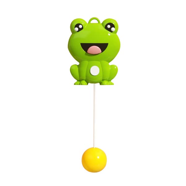 Table Tennis Trainer Indoor Hanging Elastic Shaft Automatic Rebound for Kids Self-Training Frog Style