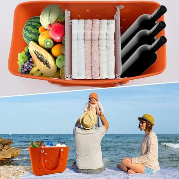 Til Bogg Bag Separatorbakke, Kompatibel med den store X Bagg Bag 30 cm x 21,5 cm x 0,6 cm, Separatorbakke til Bogg Bag Tilbehør