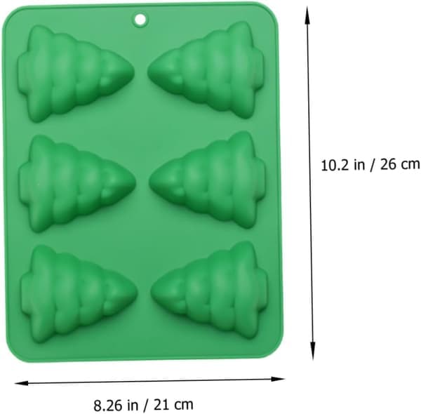 Christmas Tree Silicone Mold for Festive Baking, Versatile Design, Oven, Refrigerator, and Microwave Safe