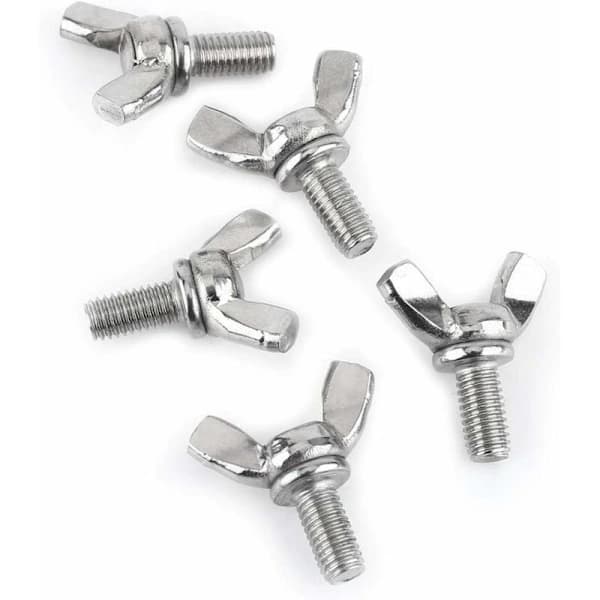 25 stk. vingemøtrik M6 X 25 mm vingeskrue med metrisk bolt 304 rustfrit stål