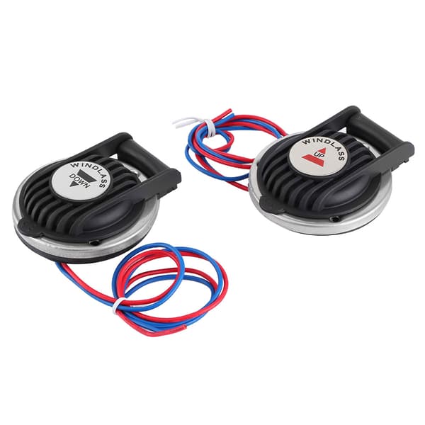 Pair Marine Windlass Foot Switch Deck Compact Boat Winch Up/Down Stainless Steel