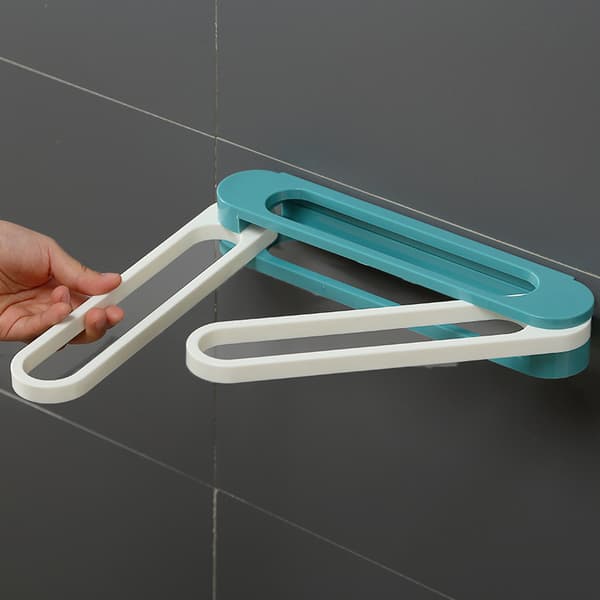Blue Foldable Shoe Rack Wall Mounted Multifunctional Waterproof Shoe Rack for Bathroom/Bedroom/Living Room