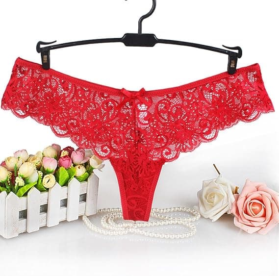 Women's Sexy Lace Thong G-string and Tanga 5-pack
