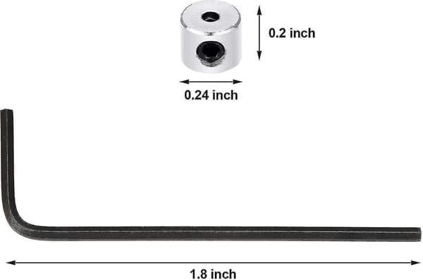 100 Pcs Pin Keepers Pin Backs Locking Clasp with Wrench, 6 X 5 Mm