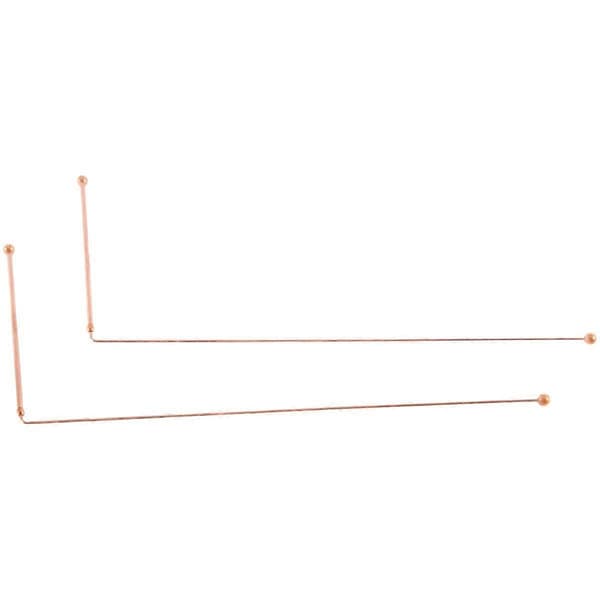 Copper Dowsing Rods - 99.9% Pure Copper 2PCS Dowsing Rods Energy Water Detector