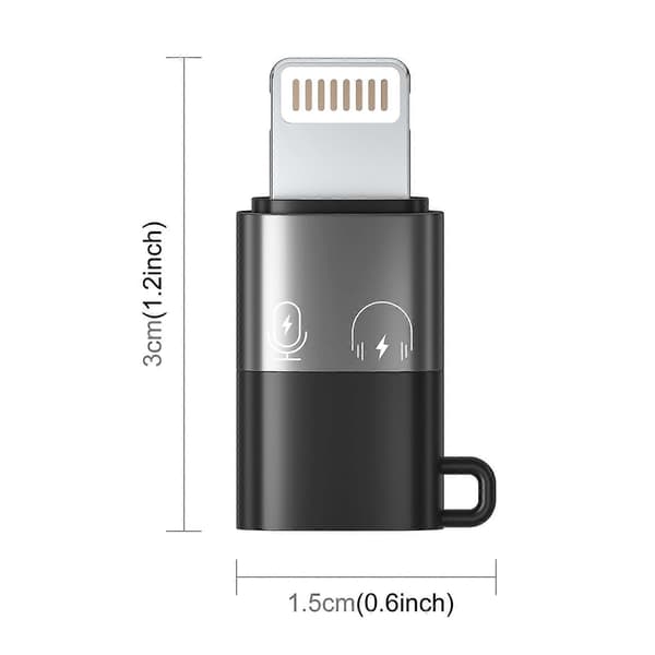PULUZ USB-C / Type-C - 8-nastainen OTG-adapteri