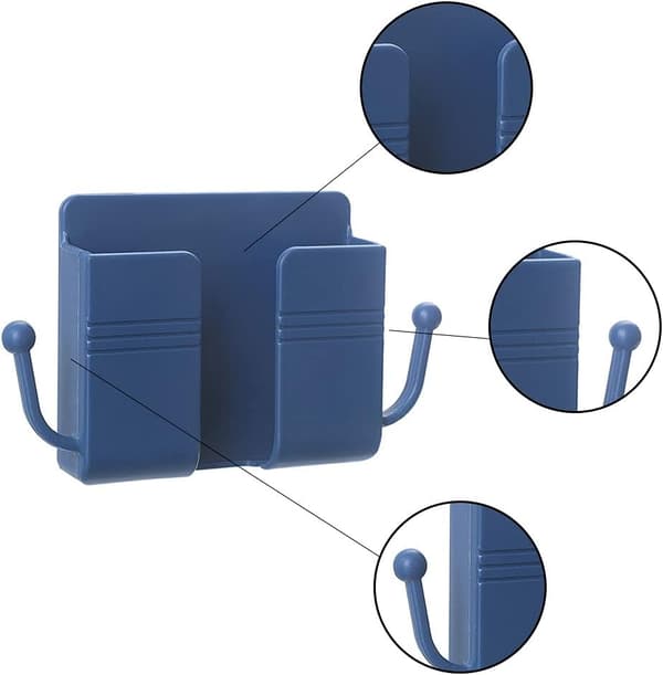 4 Pcs Self-Adhesive Remote Control Storage Boxes, Wall Mounted Remote Control