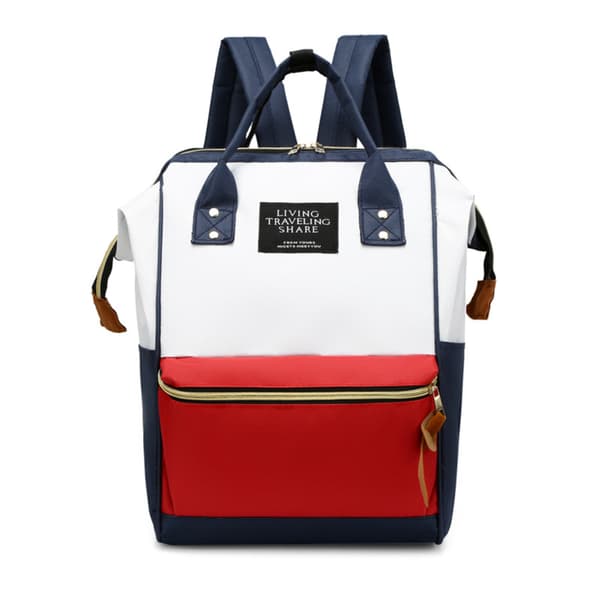 Large backpack with clips, fashionable travel backpack, multifunctional and large mommy bag, student backpack