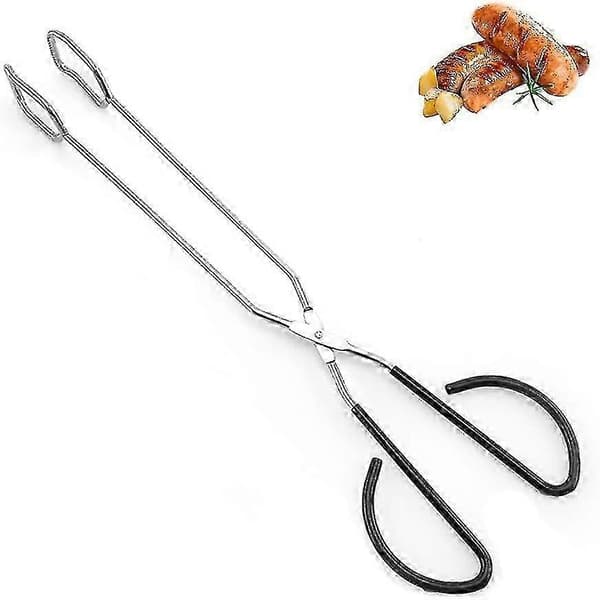 Ekstra lang saksetang 41 cm rustfritt stål grilltang