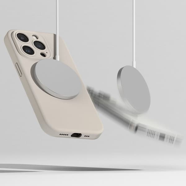 Ringke Kompatibelt med iPhone 15 Pro Skal MagSafe Silikonsten 80