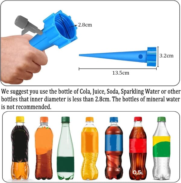 12-pack automatisk bevattningsspridare, justerbar enkel bevattning Ir