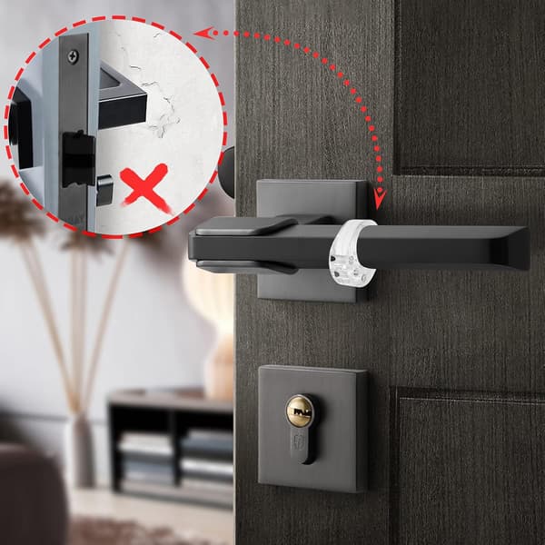 Dørstopper 10 stk PVC Dørhåndtak Stopper Dørstøtdemper Silikon