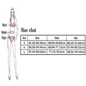 Dame Halter String Bikini Sett Sexy Thong Frekk Todelt Badedrakt -r (S)