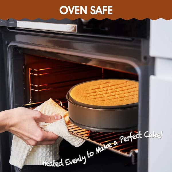 9-tommers silikon bakeunderlag springform bakeunderlag ostekakeform gjenbrukbar enkel
