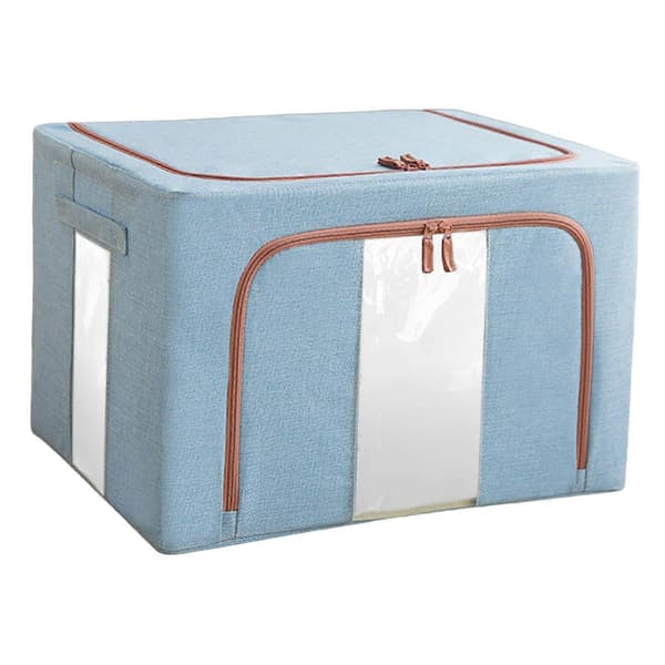 Klesoppbevaringspose 24L Stor Kapasitet Dyne Organizer Boks for Leker Sengetøy Teppe