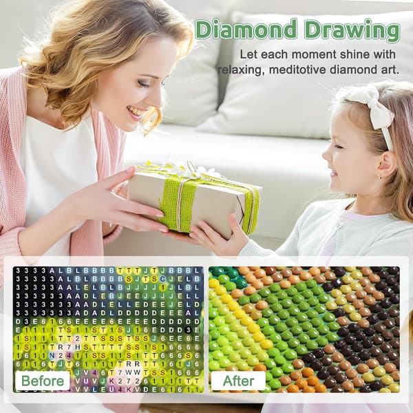 Søt Panda, 5D Diamantmaling Voksen Dyr, Diamantmaling Se