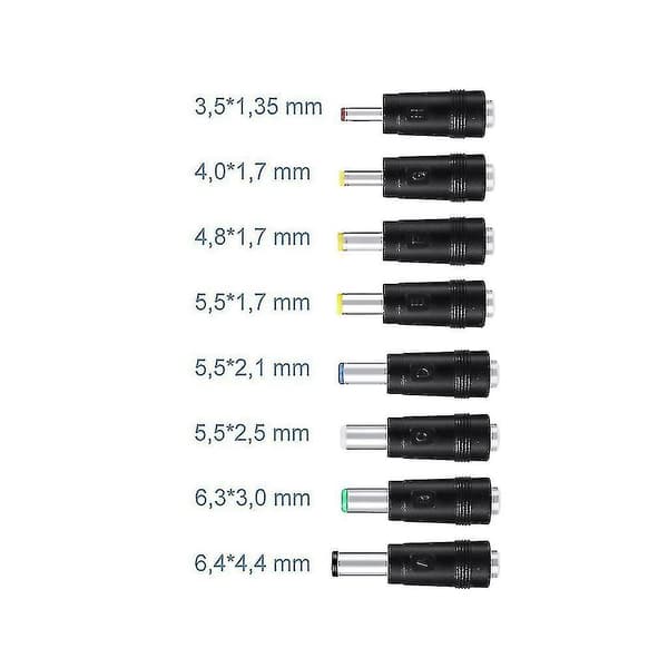 8-i-1 5V USB til DC 5,5x2,1 mm opladerkabel til ventilator, højttaler, router, LED-lys