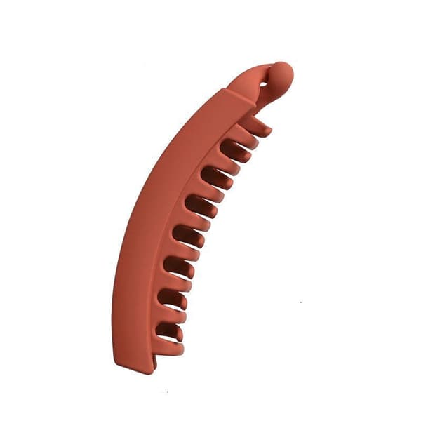 Frostet Bananklips Ponytail Holder Hårelastikker Hårnåle Barrettes Kvinders Hår