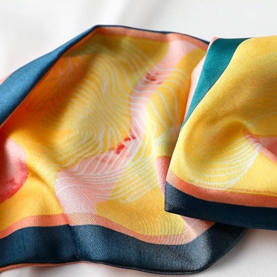 Pink Floral Slim Simulation Scarf, 15 * 145cm Women's Scarf