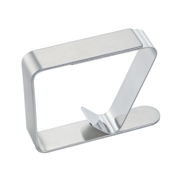 8-pack Stainless Steel Tablecloth Clips, Clamp Holders Suitable for Picnic, BBQ, Wedding, DIY Party (Silver)