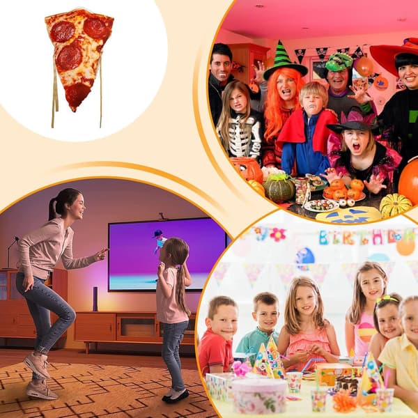 Pizzapalan asu hauska ruoka cosplay realistinen asu -