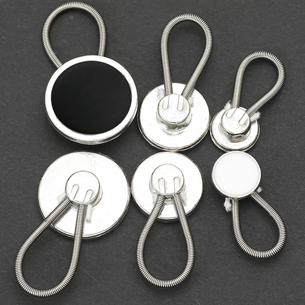 10-pack, 0,74 \" svarta metallkrageförlängare – stretch krageförlängare
