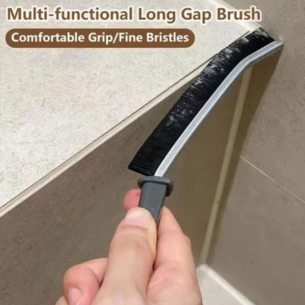Gap Cleaning Brush, Small Scrubber Brushes for Cleaning, Handheld Groove Cleaning Tools for Door, Window, Kitchen Rail KLB