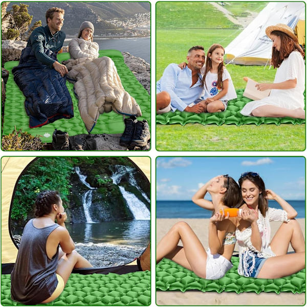Superarvo Valikoima! Paksu Itseilmatäyttyvä Retkipatja, retkeily, patja tyynyllä puhallettava retkeilymatto rannalle, tä light green