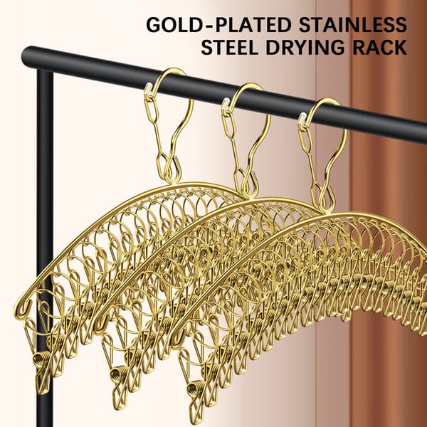 Stainless Steel Sock Drying Rack, Arc-shaped, Space-saving, Sock Clip, Windproof Clothes Hanger for Cloth Diapers, B 1pc B B 1pcs