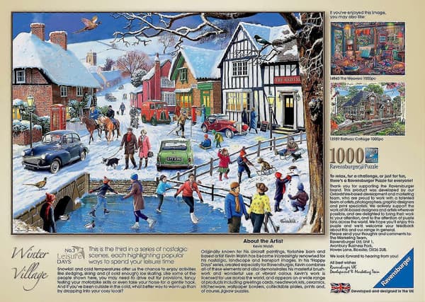 Ravensburger Fritidsdagar Nr 3 Vinterbyn Pussel (1000 Bitar) (FMY) 1000 bitar 1000 pieces