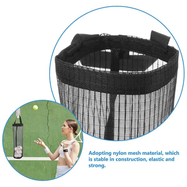 3 stk. netboldopsamlingspose Tennisboldtaske Tennisboldopsamlingspose Golf Baseballbolde Taske