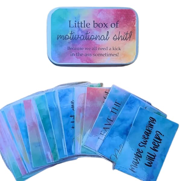 Funny Motivational Cards Gift Small Box Motivational Explicit Cards