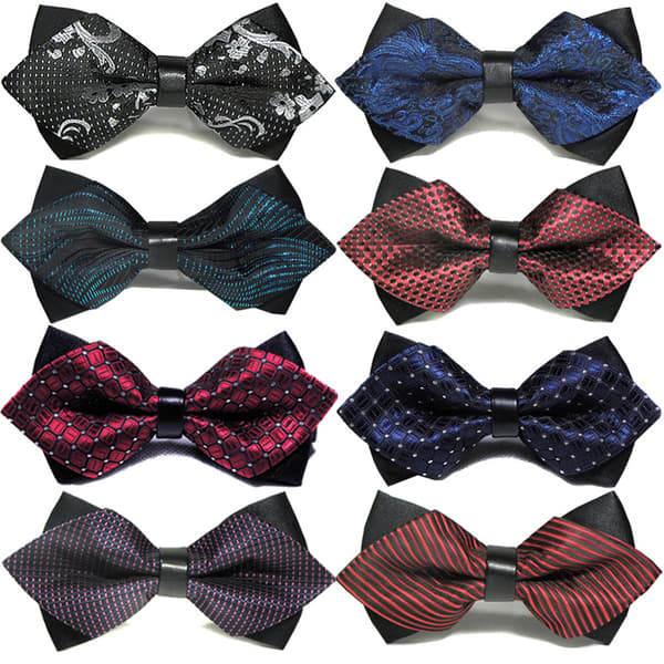 10 herre spidse læder butterfly polyester butterfly (r
