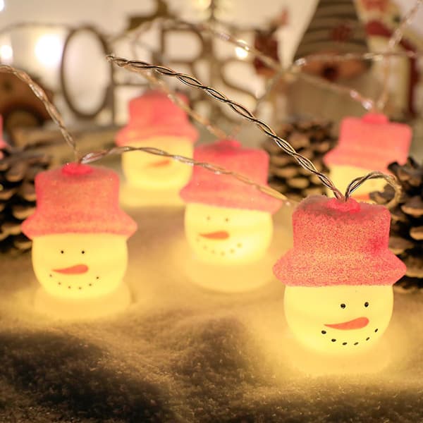 LED-lyskjeder til jul med batteriboks for fest og juledekorasjon