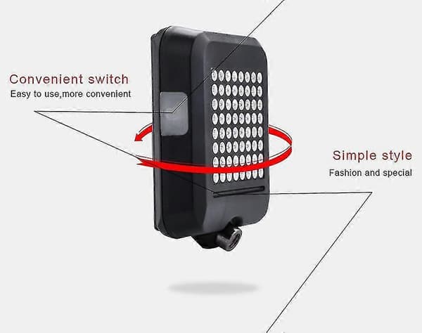 Sykkel Blinklys Bremselys Terrengsykkel Smart Sensor Auto Brems USB Oppladbar Projektor Laser Baklys