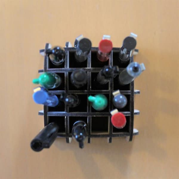 Creative Wooden Pen Holder Pen Storage Organizer Box Ornaments